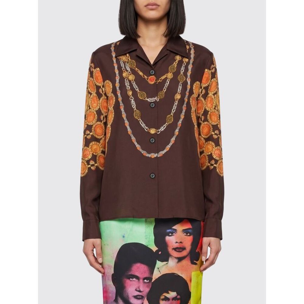 Versace Shirt Woman Brown